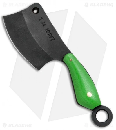 T.M. Hunt Custom "Leave It" Cleaver Keychain Knife Green G-10 (1.75" Black) 1 T.M. Hunt Custom "Leave It" Cleaver Keychain Knife Green G-10 (1.75" Black)