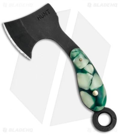 T.M. Hunt Custom "Lil Billy Bad Axe" Green/Firefly Glow Keychain 1 T.M. Hunt Custom "Lil Billy Bad Axe" Green/Firefly Glow Keychain