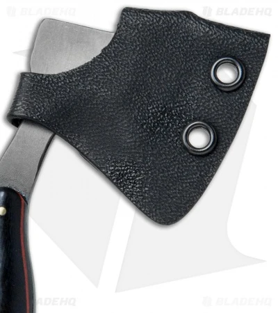 T.M. Hunt Custom "Lil Billy Bad Axe" Keychain Black Micarta W/ Red Liner 2 T.M. Hunt Custom "Lil Billy Bad Axe" Keychain Black Micarta W/ Red Liner - Image 2