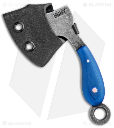 T.M. Hunt Custom "Lil Billy Bad Axe" Keychain Blue G-10 3 T.M. Hunt Custom "Lil Billy Bad Axe" Keychain Blue G-10 - Image 3