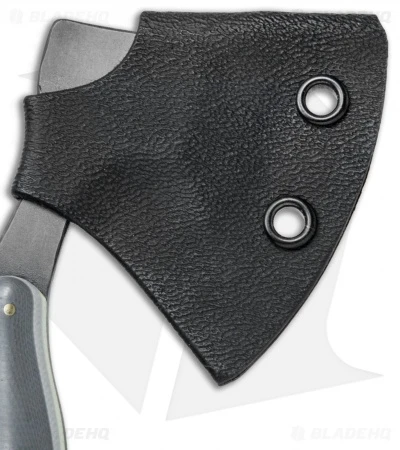 T.M. Hunt Custom "Lil Billy Bad Axe" Keychain Gray/White G-10 2 T.M. Hunt Custom "Lil Billy Bad Axe" Keychain Gray/White G-10 - Image 2