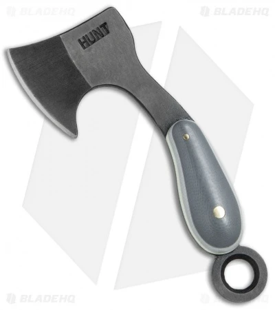 T.M. Hunt Custom "Lil Billy Bad Axe" Keychain Gray/White G-10 1 T.M. Hunt Custom "Lil Billy Bad Axe" Keychain Gray/White G-10