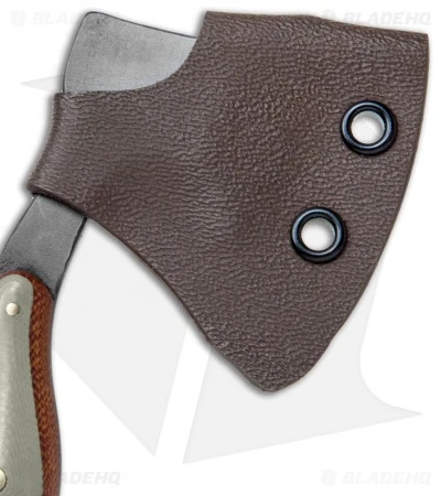 T.M. Hunt Custom "Lil Billy Bad Axe" Keychain Natural Micarta/White G-10 2 T.M. Hunt Custom "Lil Billy Bad Axe" Keychain Natural Micarta/White G-10 - Image 2