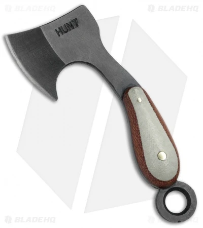 T.M. Hunt Custom "Lil Billy Bad Axe" Keychain Natural Micarta/White G-10 1 T.M. Hunt Custom "Lil Billy Bad Axe" Keychain Natural Micarta/White G-10