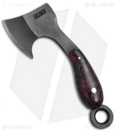 T.M. Hunt Custom "Lil Billy Bad Axe" Keychain Red Dyed Box Elder Burl 1 T.M. Hunt Custom "Lil Billy Bad Axe" Keychain Red Dyed Box Elder Burl