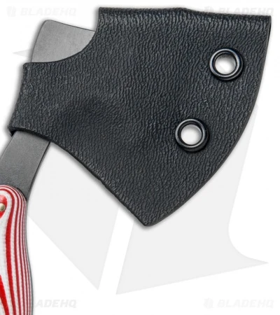 T.M. Hunt Custom "Lil Billy Bad Axe" Keychain Red/White G-10 2 T.M. Hunt Custom "Lil Billy Bad Axe" Keychain Red/White G-10 - Image 2