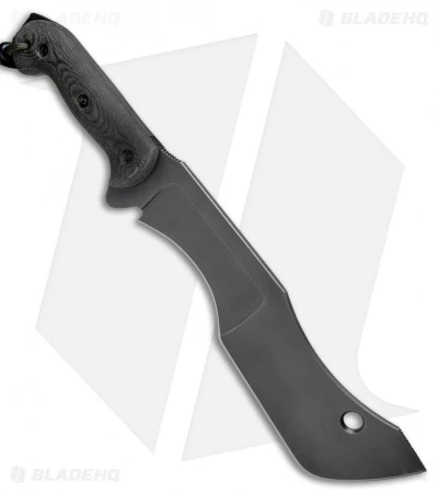 T.M. Hunt Custom M-18 Fixed Blade Knife Black Micarta W/ OD Sheath (10" Gray) 2 T.M. Hunt Custom M-18 Fixed Blade Knife Black Micarta W/ OD Sheath (10" Gray) - Image 2