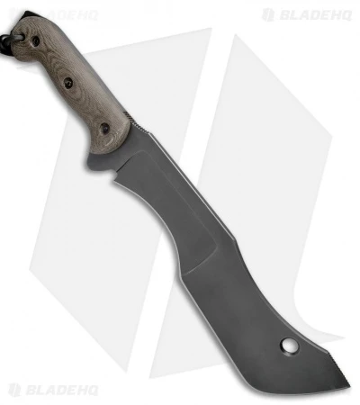 T.M. Hunt Custom M-18 Fixed Blade Knife Micarta W/ Black Sheath (10" Black) 2 T.M. Hunt Custom M-18 Fixed Blade Knife Micarta W/ Black Sheath (10" Black) - Image 2