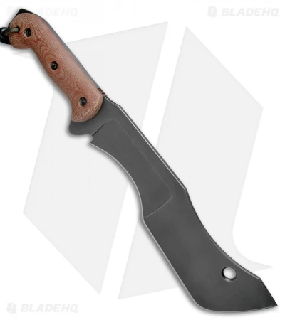 T.M. Hunt Custom M-18 Fixed Blade Knife Natural Micarta W/ OD Sheath (10" Black) 2 T.M. Hunt Custom M-18 Fixed Blade Knife Natural Micarta W/ OD Sheath (10" Black) - Image 2