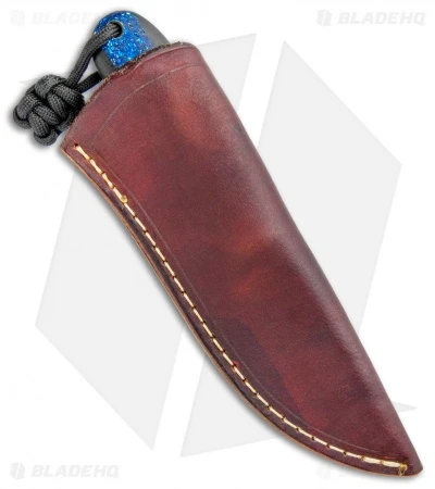 T.M. Hunt Custom Magua Fixed Blade Knife Black G-10/Blue Stripe (3.5" Black) 3 T.M. Hunt Custom Magua Fixed Blade Knife Black G-10/Blue Stripe (3.5" Black) - Image 3