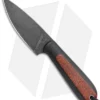 T.M. Hunt Custom Magua Fixed Blade Knife Black G-10/Orange Stripe (3.5" Black)