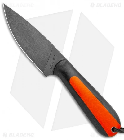 T.M. Hunt Custom Magua Fixed Blade Knife Black/Orange Opposite G-10 (3.5" Black) 1 T.M. Hunt Custom Magua Fixed Blade Knife Black/Orange Opposite G-10 (3.5" Black)