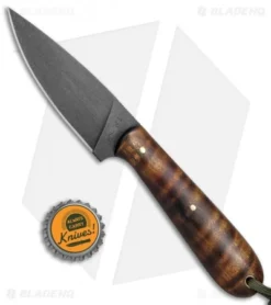 T.M. Hunt Custom Magua Fixed Blade Knife Curly Maple Wood (3.5" Black) 7 T.M. Hunt Custom Magua Fixed Blade Knife Curly Maple Wood (3.5" Black) -Benchmade Shop T.M. Hunt Custom Magua Curly Maple Wood Black BHQ 78745 jr bottlecap