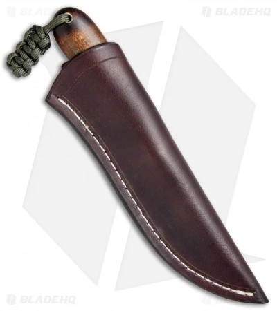 T.M. Hunt Custom Magua Fixed Blade Knife Curly Maple Wood (3.5" Black) 3 T.M. Hunt Custom Magua Fixed Blade Knife Curly Maple Wood (3.5" Black) - Image 3