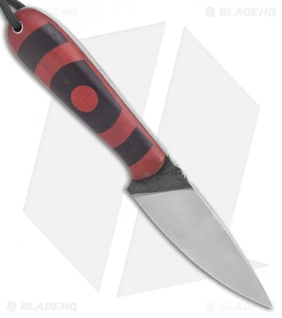 T.M. Hunt Custom Magua Fixed Blade Knife Bullseye Red/Black (3.5" Satin) 2 T.M. Hunt Custom Magua Fixed Blade Knife Bullseye Red/Black (3.5" Satin) - Image 2