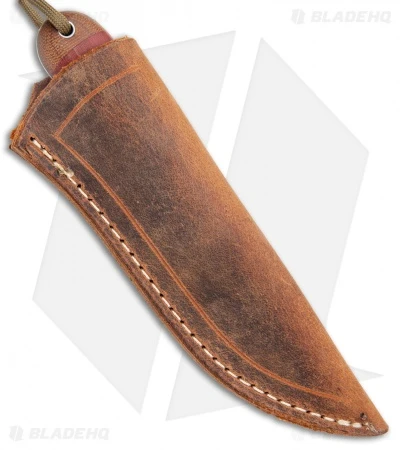 T.M. Hunt Custom Magua Fixed Blade Knife Bullseye Red G-10/Micarta (3.5" Satin) 3 T.M. Hunt Custom Magua Fixed Blade Knife Bullseye Red G-10/Micarta (3.5" Satin) - Image 3