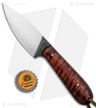 T.M. Hunt Custom Magua Fixed Blade Knife Curly Maple (3.5" Satin) 4 T.M. Hunt Custom Magua Fixed Blade Knife Curly Maple (3.5" Satin) - Image 4