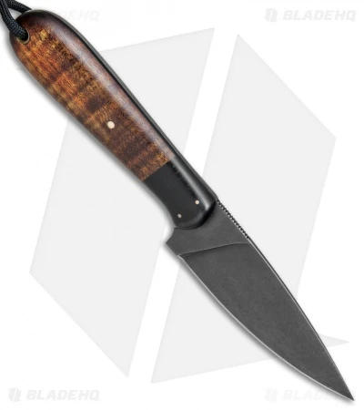 T.M. Hunt Custom Magua Fixed Blade Knife Maple Wood/Black G-10 (3.5" Black) 2 T.M. Hunt Custom Magua Fixed Blade Knife Maple Wood/Black G-10 (3.5" Black) - Image 2