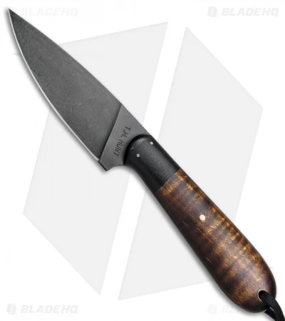 T.M. Hunt Custom Magua Fixed Blade Knife Maple Wood/Black G-10 (3.5" Black) 1 T.M. Hunt Custom Magua Fixed Blade Knife Maple Wood/Black G-10 (3.5" Black)