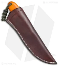 T.M. Hunt Custom Magua Fixed Blade Knife Maple Wood/Orange G-10 (3.5" Black) 6 T.M. Hunt Custom Magua Fixed Blade Knife Maple Wood/Orange G-10 (3.5" Black) -Benchmade Shop T.M. Hunt Custom Magua Maple Wood Orange G 10 Black BHQ 78741 jr sheath