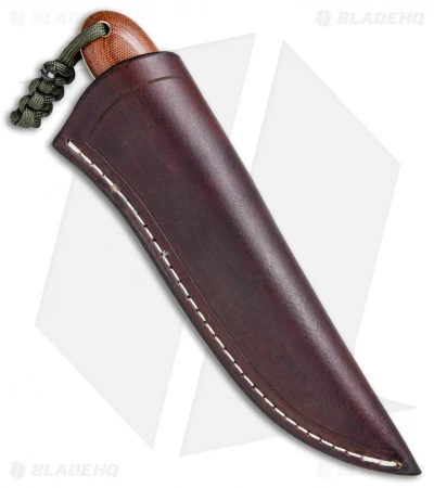 T.M. Hunt Custom Magua Fixed Blade Knife Natural Micarta/White G-10 (3.5" Black) 3 T.M. Hunt Custom Magua Fixed Blade Knife Natural Micarta/White G-10 (3.5" Black) - Image 3