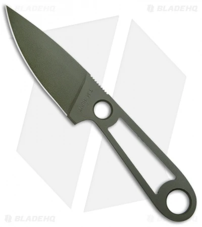 T.M. Hunt Custom Magua Fixed Blade Knife Skeletonized (3.5" OD Green) 1 T.M. Hunt Custom Magua Fixed Blade Knife Skeletonized (3.5" OD Green)