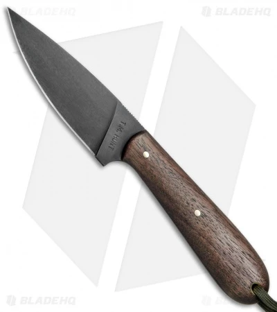 T.M. Hunt Custom Magua Fixed Blade Knife Walnut Wood (3.5" Black) 1 T.M. Hunt Custom Magua Fixed Blade Knife Walnut Wood (3.5" Black)