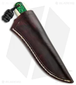 T.M. Hunt Custom Magua Fixed Blade Knife White G10/ Candy Stripe (3.5" Black) 6 T.M. Hunt Custom Magua Fixed Blade Knife White G10/ Candy Stripe (3.5" Black) -Benchmade Shop T.M. Hunt Custom Magua White G 10 Candy Stripe Green Black BHQ 98464 jr sheath