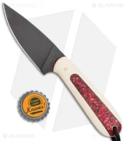 T.M. Hunt Custom Magua Fixed Blade Knife White G-10/Red Stripe (3.5" Black) 7 T.M. Hunt Custom Magua Fixed Blade Knife White G-10/Red Stripe (3.5" Black) -Benchmade Shop T.M. Hunt Custom Magua White G 10 Candy Stripe Red Black BHQ 99652 jr bottlecap