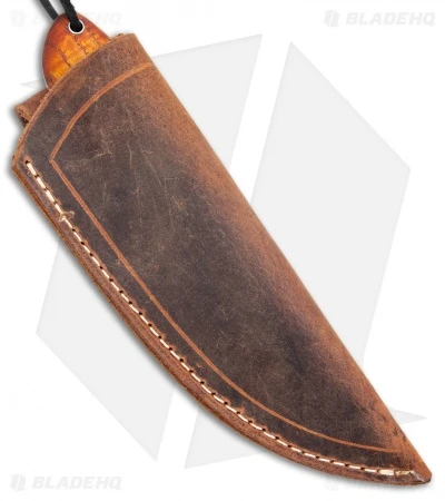 T.M. Hunt Custom Nomad Fixed Blade Knife Curly Oak (4" Satin) 3 T.M. Hunt Custom Nomad Fixed Blade Knife Curly Oak (4" Satin) - Image 3