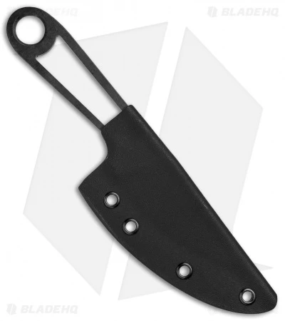 T.M. Hunt Custom Skelemaug Fixed Blade Knife W/ Black Kydex Sheath (3.75" Black) 3 T.M. Hunt Custom Skelemaug Fixed Blade Knife W/ Black Kydex Sheath (3.75" Black) - Image 3