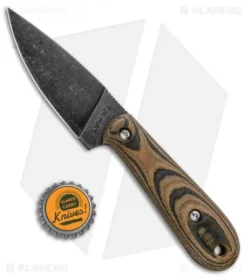 T.M. Hunt Custom Skelemaug Fixed Blade Camo Micarta (3.75" Black SW) -Benchmade Shop T.M. Hunt Custom Skelemaug Camo Micarta Black SW BHQ 95408 jr bottlecap