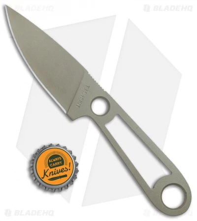 T.M. Hunt Custom Skelemaug Fixed Blade W/ OD Green Kydex (3.75" Coyote Brown) 4 T.M. Hunt Custom Skelemaug Fixed Blade W/ OD Green Kydex (3.75" Coyote Brown) - Image 4