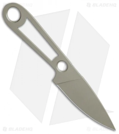 T.M. Hunt Custom Skelemaug Fixed Blade W/ OD Green Kydex (3.75" Coyote Brown) 2 T.M. Hunt Custom Skelemaug Fixed Blade W/ OD Green Kydex (3.75" Coyote Brown) - Image 2