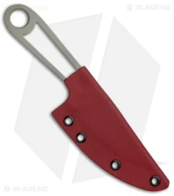 T.M. Hunt Custom Skelemaug Fixed Blade W/ Red Kydex Sheath (3.75" Coyote Brown) -Benchmade Shop T.M. Hunt Custom Skelemaug Coyote Brown Red Kydex BHQ 78430 jr sheath 2