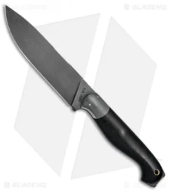 T.M. Hunt Custom Tradewater Fixed Blade Black/Gray G-10 (5.75" Black)