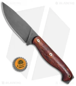 T.M. Hunt Custom Yuma Fixed Blade Knife Padouk Wood (4.25" Black) -Benchmade Shop T.M. Hunt Custom Yuma Padouk Wood Black BHQ 78747 jr bottlecap