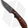 T.M. Hunt Custom Hedgehog Fixed Blade Burlap/Curly Maple (3.75" Acid)
