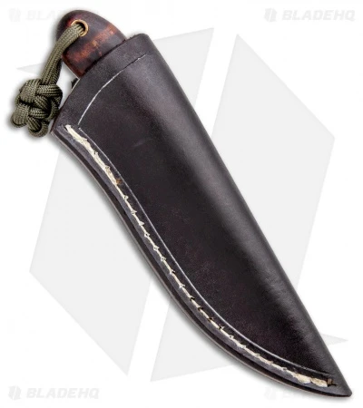 T.M. Hunt Custom Hedgehog Fixed Blade Burlap/Curly Maple (3.75" Acid) 3 T.M. Hunt Custom Hedgehog Fixed Blade Burlap/Curly Maple (3.75" Acid) - Image 3