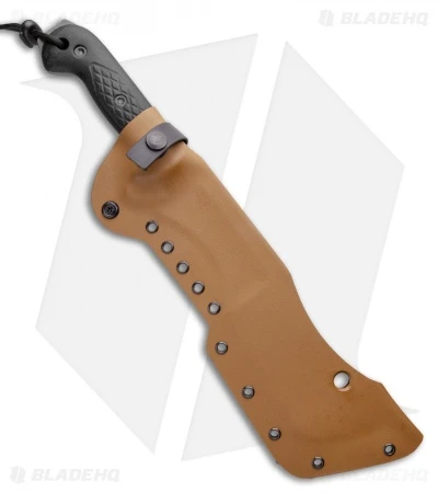 T.M. Hunt Custom M-18 Fixed Blade Knife Black Textured Micarta (10" Black) 3 T.M. Hunt Custom M-18 Fixed Blade Knife Black Textured Micarta (10" Black) - Image 3