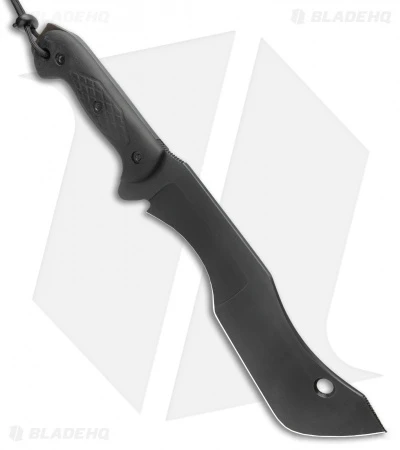 T.M. Hunt Custom M-18 Fixed Blade Knife Black Textured Micarta (10" Black) 2 T.M. Hunt Custom M-18 Fixed Blade Knife Black Textured Micarta (10" Black) - Image 2