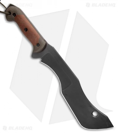 T.M. Hunt Custom M-18 Fixed Blade Knife Green/Natural Micarta (10" Black) 2 T.M. Hunt Custom M-18 Fixed Blade Knife Green/Natural Micarta (10" Black) - Image 2