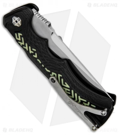 Brian Tighe Custom Tighe Fighter Drop Point Automatic Glow Pattern (3.9" Polish) 3 Brian Tighe Custom Tighe Fighter Drop Point Automatic Glow Pattern (3.9" Polish) - Image 3