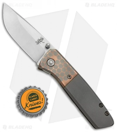 Tim Curry Knives Custom Cohort Superconductor/Titanium (2.7" Satin) 4 Tim Curry Knives Custom Cohort Superconductor/Titanium (2.7" Satin) - Image 4