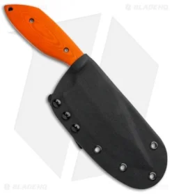 Aaron Frederick / Trash Panda Knives Panda-1 Fixed Blade Knife Orange G-10 -Benchmade Shop Trash Panda Knives Panda 1 Orange G 10 BHQ 86310 jr sheath
