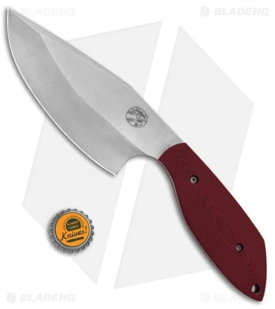 Trash Panda Knives Panda-1 Fixed Blade Knife Red G-10 (5.75" Stonewash) 4 Trash Panda Knives Panda-1 Fixed Blade Knife Red G-10 (5.75" Stonewash) - Image 4