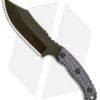 Trouble Blades Custom Bush Bitch Fixed Blade Clip Knife Purple G-10 (4.5" Green)