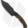 Trouble Blades Custom Bush Bitch Fixed Blade Knife Green/Brown G-10 (5.6" Black)