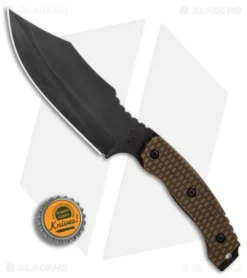 Trouble Blades Custom Bush Bitch Fixed Blade Knife Green/Brown G-10 (5.6" Black) 7 Trouble Blades Custom Bush Bitch Fixed Blade Knife Green/Brown G-10 (5.6" Black) -Benchmade Shop Trouble Blades Custom Bush Bitch Green Brown G10 Black BHQ 89871 er bottlecap