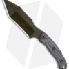 Trouble Blades Custom Bush Bitch Tanto Fixed Blade Knife G-10 (4.5" Green)